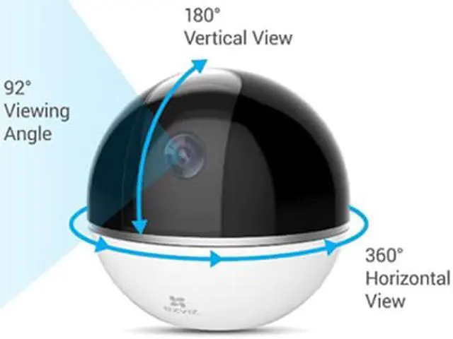 Alt view image 4 of 4 - EZVIZ Mini 360 Plus HD 1080p Pan, Tilt, Zoom Indoor Home Security Camera, 16GB Micro SD Included (EZMIN360PLSG16)