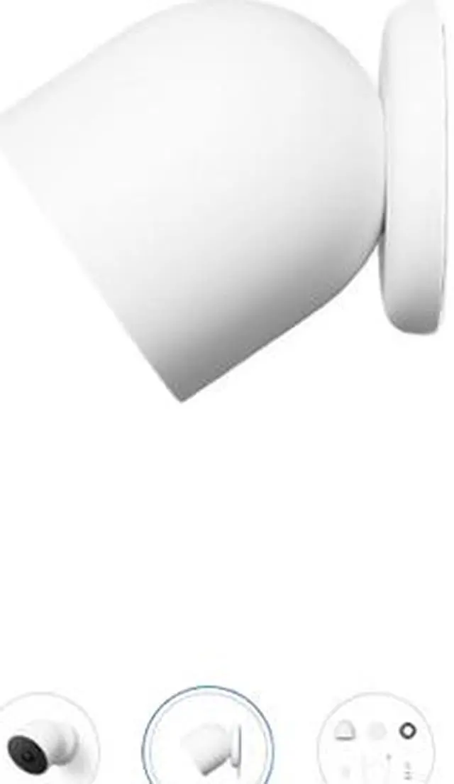 Alt view image 2 of 8 - Google Nest GA01317-US Camera Battery Outdoor/Indoor 2-Way Talk IP54-Rated Dust & Water Protection - Snow
