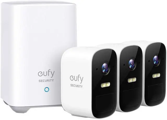 Main image of Eufy Security, eufyCam 2C 3-Cam Kit, Wireless Home Security System with 180-Day Battery Life, 1080p HD, IP67, Night Vision, No Monthly Fee