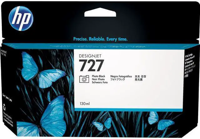 Main image of HP 727 130-ml Photo Black DesignJet Ink Cartridge, B3P23A