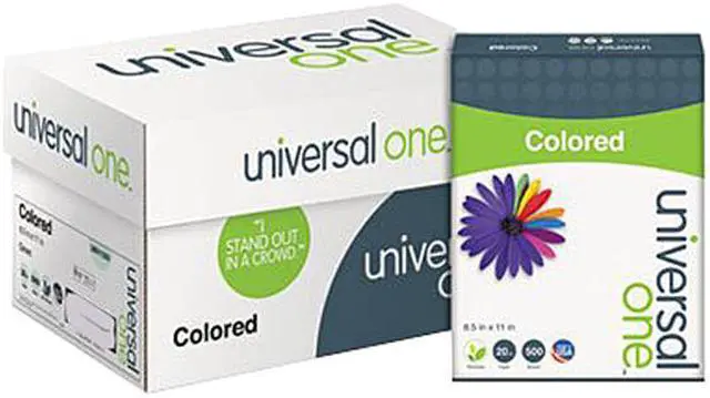 Alt view image 2 of 2 - Universal UNV11203 Colored Paper, 20lb, 8-1/2 x 11, Green - 1 Ream (500 Sheets)