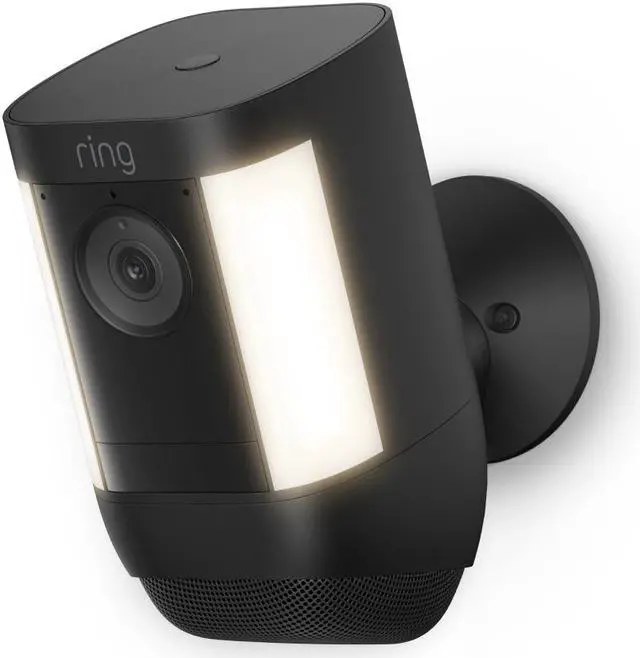 Main image of Ring Spotlight Cam Pro Outdoor Wireless 1080p Battery Surveillance Camera B09DRHPRT6 - Black