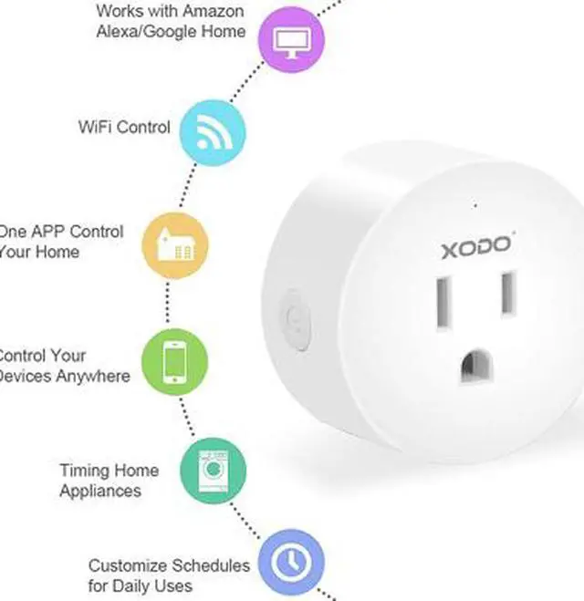 Alt view image 4 of 7 - XODO PK3 Smart Home Package - Easy Install WiFi Security Surveillance Smart System - Schedule Timer / Night Vision / Automate Home / Group Control - App Controlled Works with Alexa and Google Home Assistant