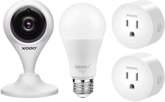 Main image of XODO PK3 Smart Home Package - Easy Install WiFi Security Surveillance Smart System - Schedule Timer / Night Vision / Automate Home / Group Control - App Controlled Works with Alexa and Google Home Assistant