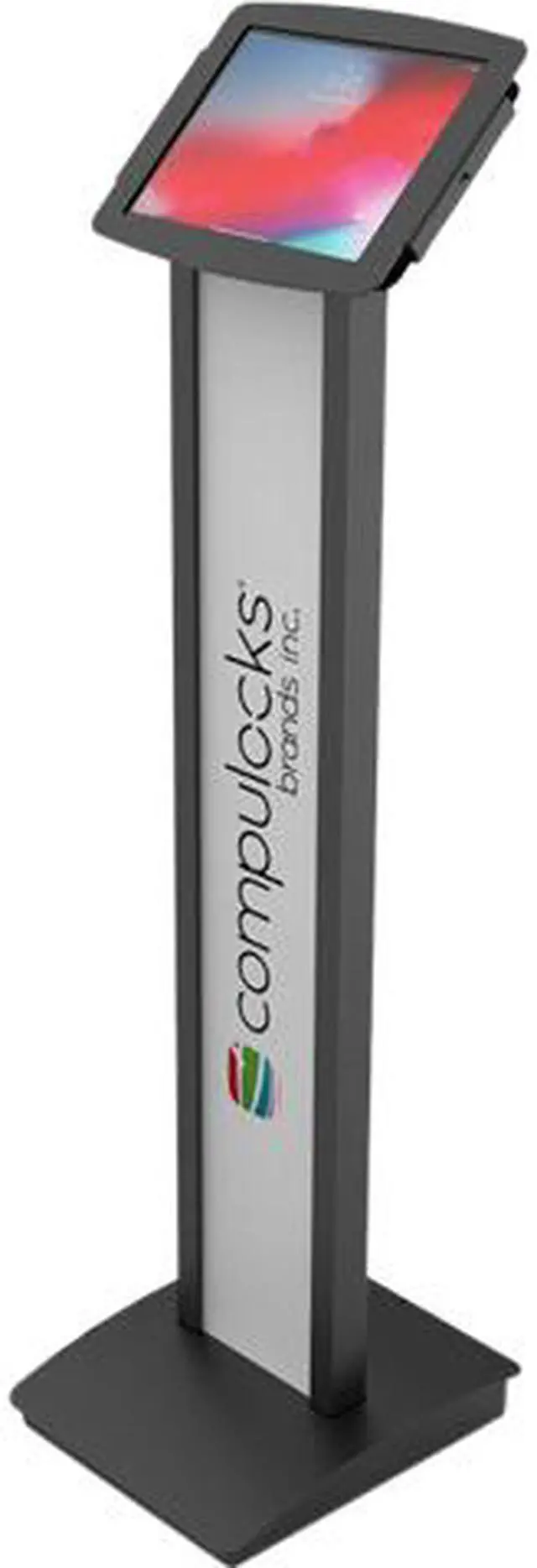 Main image of Compulocks iPad 10.2" Space Enclosure Brandable Floor Stand Black