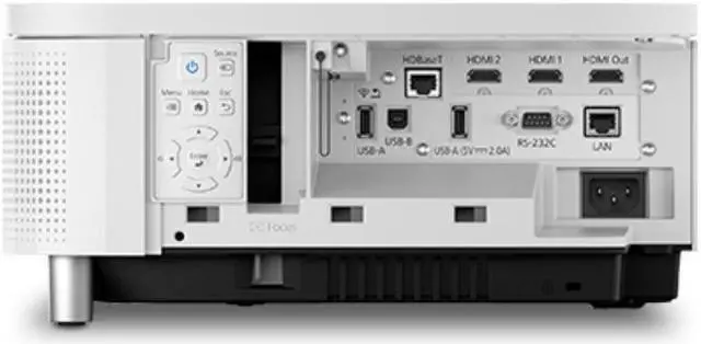 Alt view image 8 of 11 - Epson PowerLite 810E 3LCD Extreme Short Throw Lamp-Free Laser Display Projector with 4K Enhancement - V11HA99020