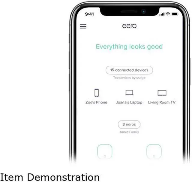 Alt view image 4 of 5 - Amazon eero mesh WiFi system - router replacement for whole-home coverage (3-pack)