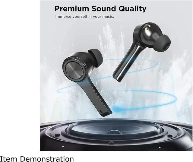 Alt view image 3 of 4 - Letsfit T13 Bluetooth 5.0 True Wireless Earbuds with Charging Case (Black)