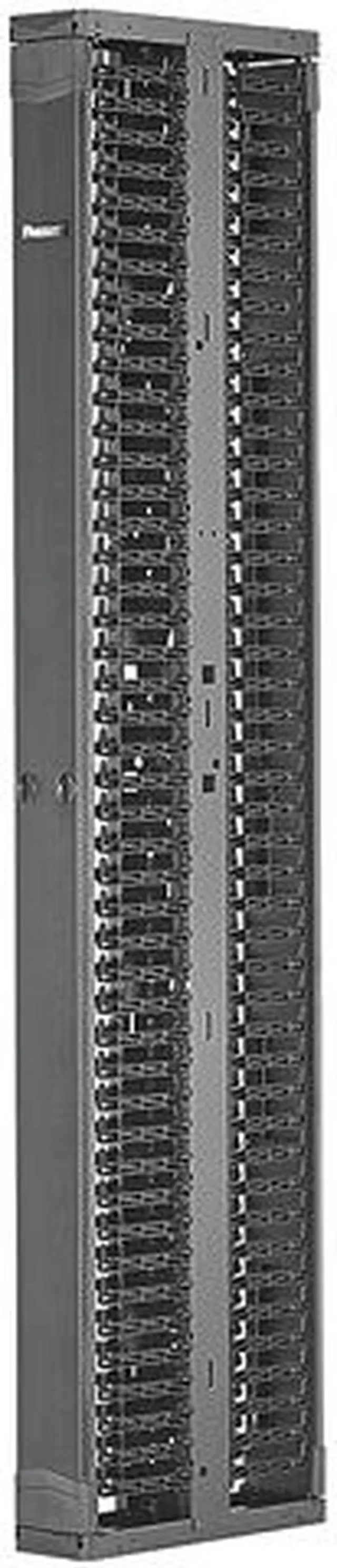 Alt view image 4 of 4 - Panduit PR2V Vertical Dual Sided Manager - Black - 1 Pack - Steel, Acrylonitrile Butadiene Styrene (ABS) PR2VD06