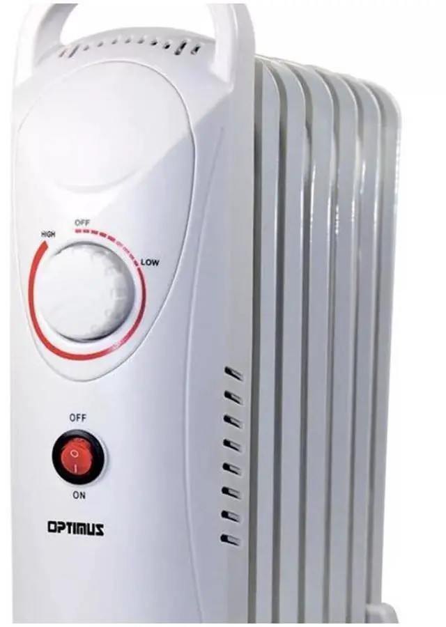 Alt view image 2 of 3 - Optimus 700-Watt Electric Portable Oil-Filled Radiator Heater