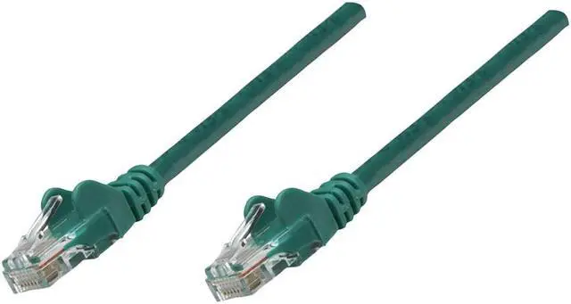 Alt view image 4 of 5 - Intellinet Network Cable, Cat5e, UTP, RJ45 Male / RJ45 Male, 14 ft., Green