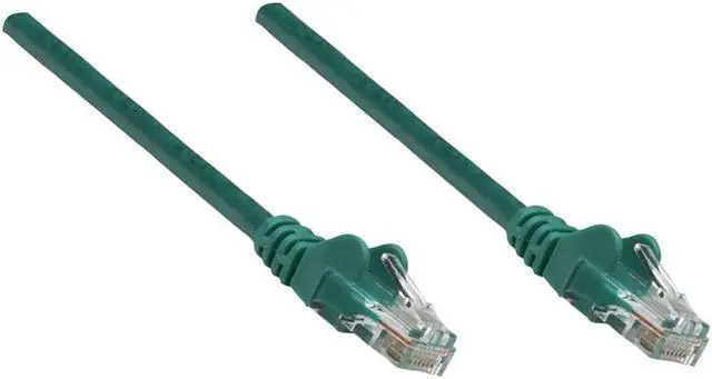 Alt view image 5 of 5 - Intellinet Network Cable, Cat5e, UTP, RJ45 Male / RJ45 Male, 14 ft., Green
