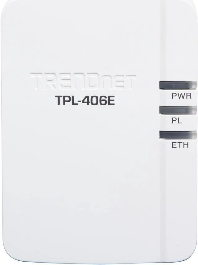 Alt view image 2 of 6 - TRENDnet Powerline 500 AV Nano Adapter, TPL-406E, Includes 1 x TPL-406E Adapter, Cross Compatible with Powerline 600/500/200,Windows 10, 8.1, 8, 7, Vista, XP, Ethernet Port, Plug & Play Install