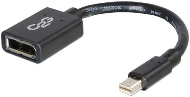 Main image of C2g 6In Mini Displayport To Displayport Adapter Converter - Black