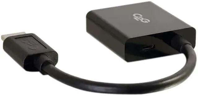 Alt view image 4 of 6 - C2g 8In Hdmi To Vga Adapter Converter Dongle - Black