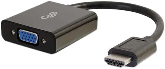 Alt view image 2 of 6 - C2g 8In Hdmi To Vga Adapter Converter Dongle - Black