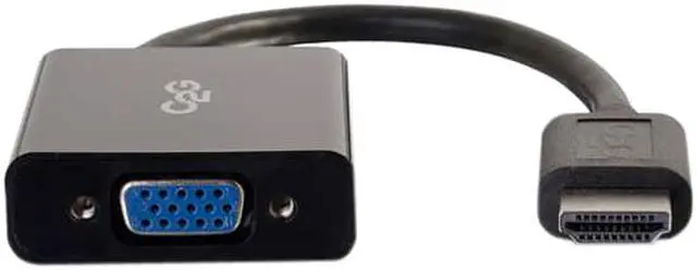 Alt view image 3 of 6 - C2g 8In Hdmi To Vga Adapter Converter Dongle - Black