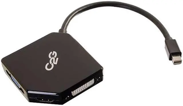 Alt view image 3 of 4 - C2g Mini Displayport To Hdmi Dvi Or Vga Adapter Converter