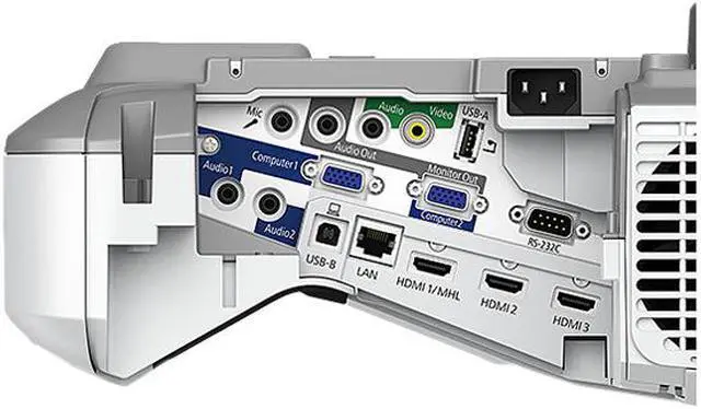 Alt view image 3 of 3 - Epson PowerLite 685 WXGA 3LCD Ultra Short-throw Presentation Projector 3500 lumens, V11H744520