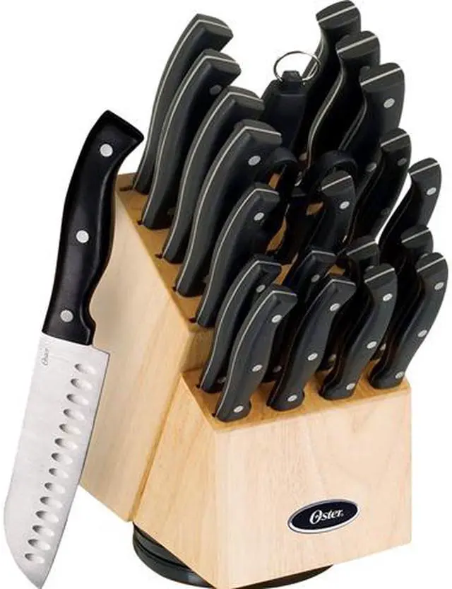 Main image of Oster 70555.22 Winsted 22-Piece Cutlery Block Set, Brushed Satin