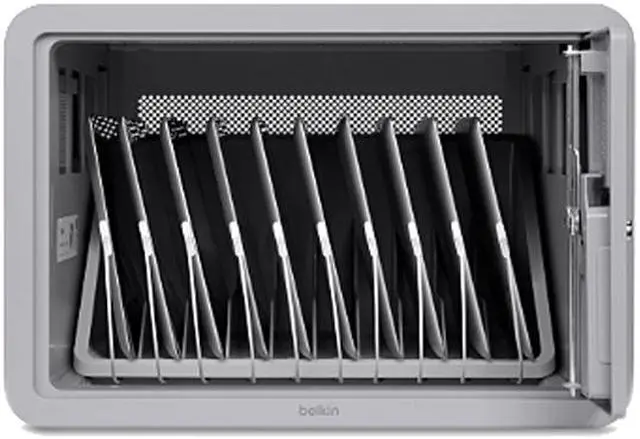 Alt view image 6 of 6 - Belkin B2B117 Secure and Charge Lockable Cabinet - 17.5" w x 18.8" d x 11.9" h