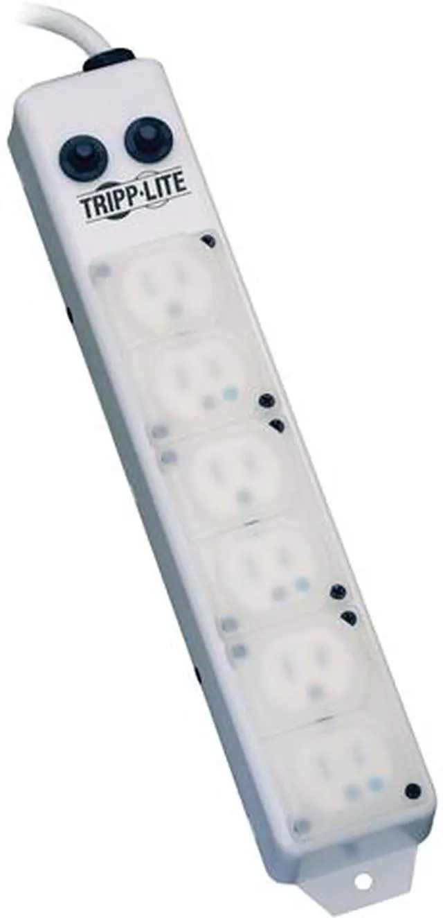 Main image of Tripp Lite Power Strip Medical Hospital Grade UL1363A 6-Outlet 15A 7 Feet Cord (PS-607-HG-OEM)