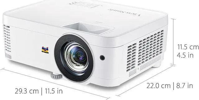 Alt view image 5 of 12 - ViewSonic PX706HD - 1080p Short Throw Gaming Projector with 3000 Lumens, Low Input Lag and USB C