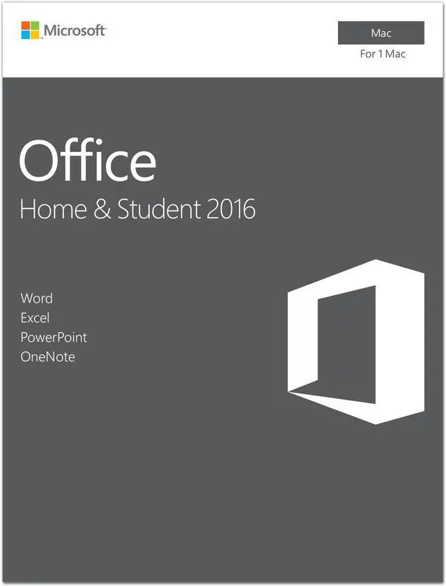 Main image of Microsoft Office Home and Student 2016 for Mac | Mac Key Card
