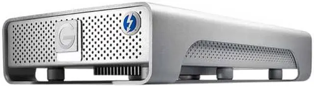 Alt view image 3 of 5 - G-Technology G-DRIVE 6TB USB 3.0 / Thunderbolt Desktop External Hard Drive 0G04023 Silver