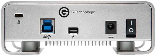 Alt view image 5 of 5 - G-Technology G-DRIVE 6TB USB 3.0 / Thunderbolt Desktop External Hard Drive 0G04023 Silver