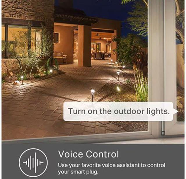 Kasa Outdoor Smart Dimmer Plug, IP64 Plug- in Dimmer for Outdoor String  Lights, Compatible with Alexa, Google Assistant & SmartThings, Long Wi-Fi