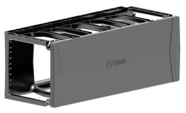 Main image of Panduit PatchRunner2 Horizontal Single Sided Manager - 4RU - Black- 1 - Acrylonitrile Butadiene Styrene (ABS) - PR2HF4