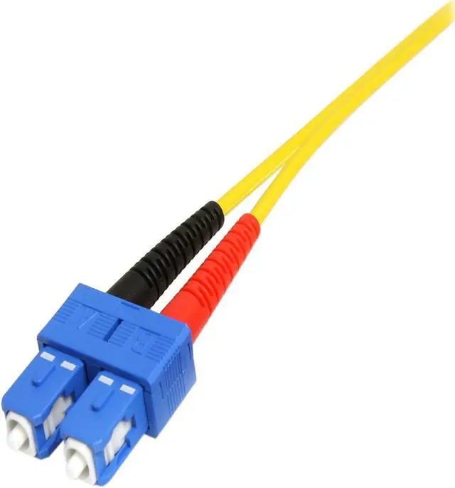 Alt view image 2 of 3 - StarTech SMFIBLCSC10 StarTech.com 10m Single Mode Duplex Fiber Patch Cable LC-SC - Fiber Optic for Network Device - Patch Cable - 32.81 ft - 1 Pack - 2 x LC Male Network - 2 x SC Male Network - Yellow