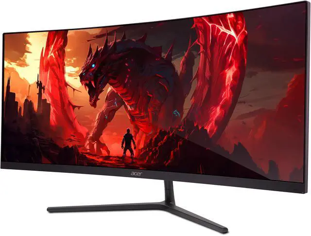 Alt view image 4 of 12 - Acer Nitro ED306C Xbmiippx 29.5" 1500R Curved Zero-Frame UWFHD (2560 x 1080) VA Monitor with AMD FreeSync Premium Technology, Up to 200Hz, 1ms VRB, HDR 10, VESA mounting compliant (Display Port, 1 x HDMI 2.0 Port & 2 x HDMI 1.4 Ports)