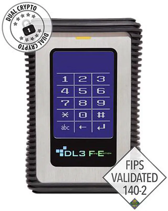 Alt view image 2 of 3 - DataLocker 2TB DL3 FE (FIPS Edition) Portable External Hard Drive USB 3.0 Model FE2000