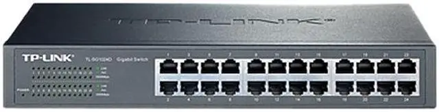 Alt view image 2 of 2 - Tp-Link Tl-Sg1024d 10/100/1000Mbps 24-Port Gigabit 13-Inch Rackmountable Switch 48Gbps Capacity
