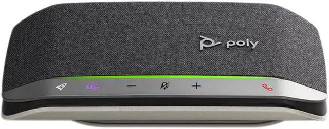 Alt view image 2 of 4 - Poly - Sync 20 Bluetooth/USB-A Speakerphone - Personal Portable Speakerphone - Noise & Echo Reduction - Connect to Cell Phones via Bluetooth or Computers via USB-A Cable - Works with Teams, Zoom
