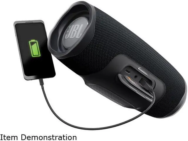 Alt view image 8 of 10 - JBL Charge 4 Portable Bluetooth Speaker (Black)