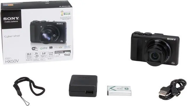 Alt view image 9 of 9 - SONY Cyber-shot HX50V Black 20.4 MP 30X Optical Zoom Digital Camera HDTV Output