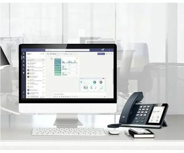 Alt view image 4 of 5 - Yealink MP54 E2 Teams IP Phone, Corded, Bluetooth, Wi-Fi - Wall Mountable, Desktop, 4" LCD - 2 x Network (RJ-45)