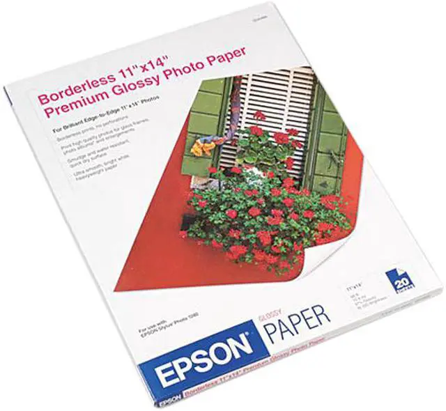 Main image of Epson S041466 Photo Paper 11" x 14" - High Gloss - 92 Brightness - 20 Sheet - White