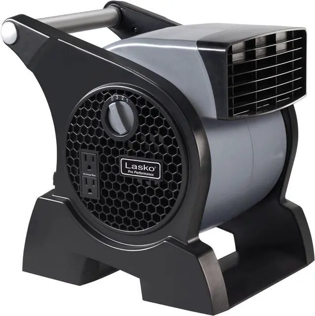 Main image of Lasko Pro-Performance High Velocity Pivoting Blower Fan, 4905, Black