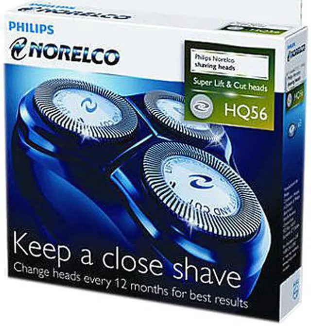 Alt view image 5 of 5 - Norelco HQ56/52 Reflex Plus and Micro Action Electric Razor Replacement Heads
