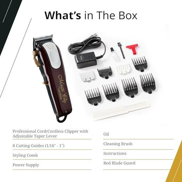 Alt view image 5 of 6 - Details about Wahl 5 Star Magic Clip 8148 Professional Cord / Cordless Fade Hair Clipper Cut