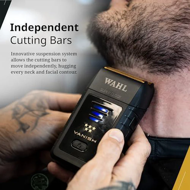 Alt view image 3 of 7 - Wahl Professional 5 Star Vanish Cordless Foil Shaver, Model 08173-700