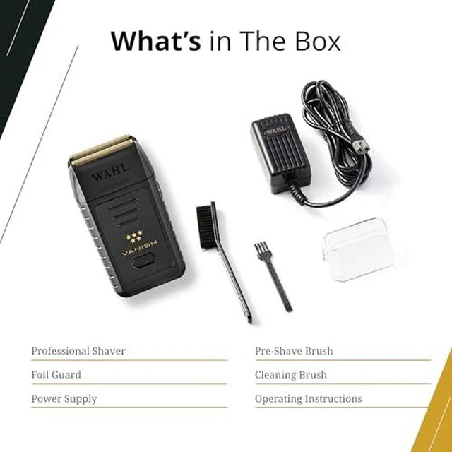 Alt view image 6 of 7 - Wahl Professional 5 Star Vanish Cordless Foil Shaver, Model 08173-700