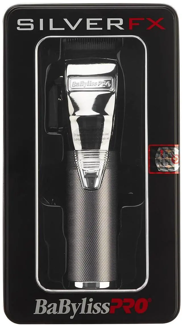 Alt view image 2 of 3 - BaBylissPRO SilverFX+ All-Metal Lithium Clipper, Professional Hair Clipper For Men, FX870S
