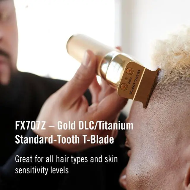 Alt view image 4 of 6 - BaBylissPRO FXONE™ GOLDFX Trimmer, Professional Cordless Outlining Trimmers for Men with Interchangeable Battery, FX799G