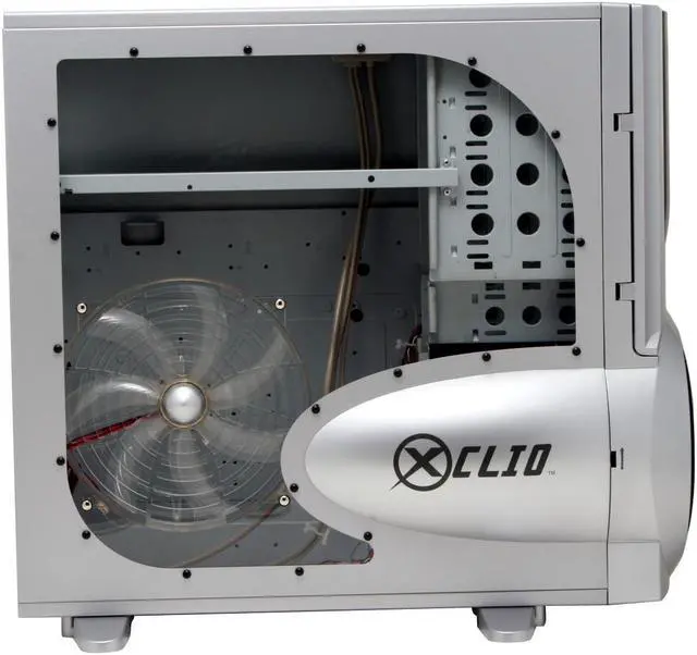Alt view image 6 of 14 - XCLIO A380 Silver SECC 1.0mm thickness ATX Full Tower Computer Case