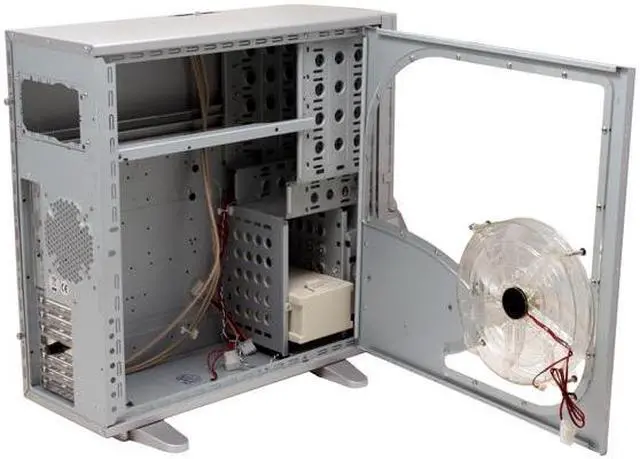 Alt view image 7 of 14 - XCLIO A380 Silver SECC 1.0mm thickness ATX Full Tower Computer Case